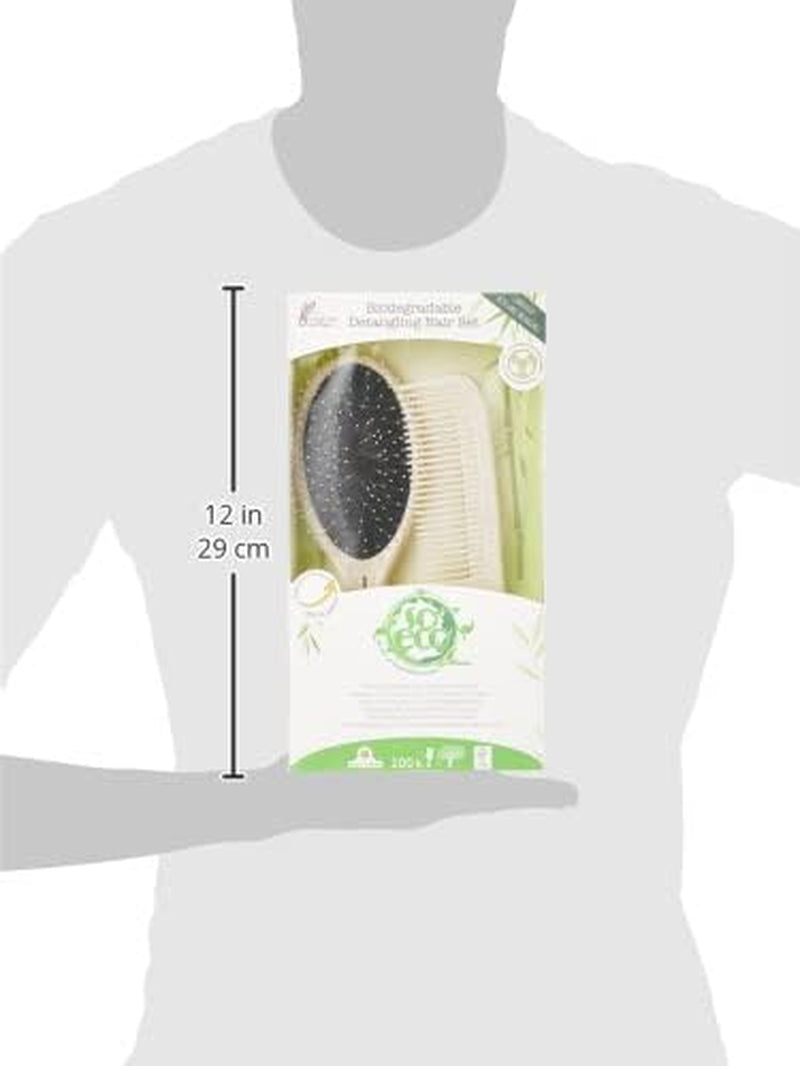 Biodegradable Detangling Hair Set, Beige, 2 Count