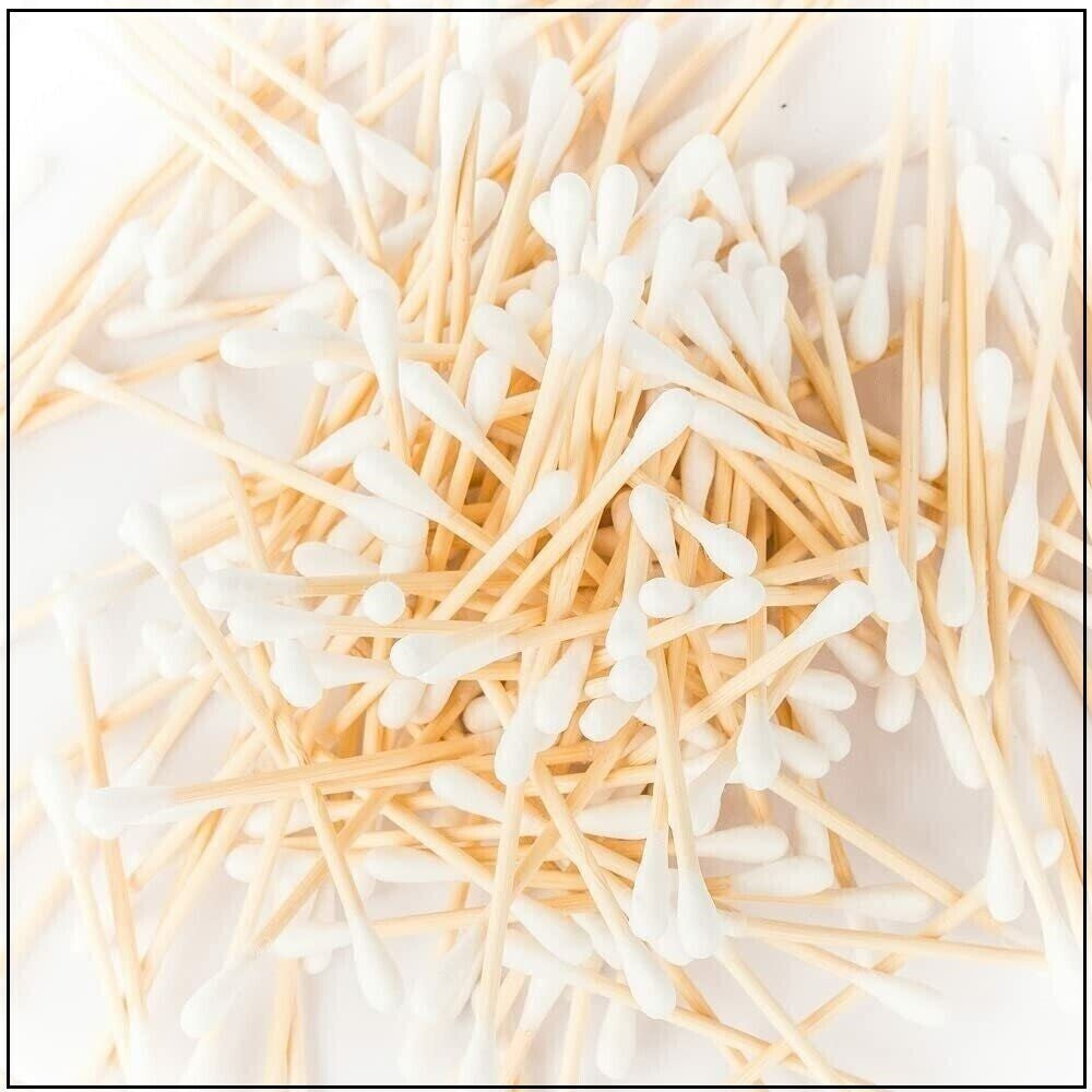 200 PACK |BAMBOO COTTON BUDS | ECO FRIENDLY | BIODEGRADABLE | Certified Organic