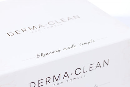 DERMA•CLEAN-50 Count-Ultra-Soft, Eco Friendly Biodegradable Face and Body and Intimate Wipes. Single-Use Makeup Remover and Quick On-The-Go Washcloth. Dry Wipes, Baby Wipes, Disposable Face Towels