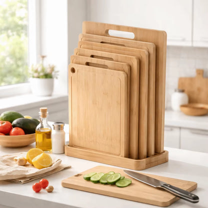 Eco-Friendly Bamboo Wooden Cutting Board Double-Sided Portable Cut Meat Chopping Board Durable Cutting Board Mats Camping