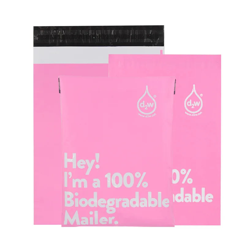 20Pcs/Lot New 100% D2W Biodegradable Courier Bag Clothing Package Express Bag Mailer Postal Bag Waterproof Self-Seal Pouch Bags