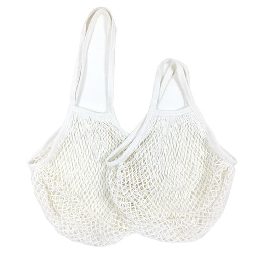 20 Colors Reusable Shopping Bags Portable Net Bag Fruit Vegetable Storage Eco-Friendly Cotton Foldable Mesh Bag for Shopping