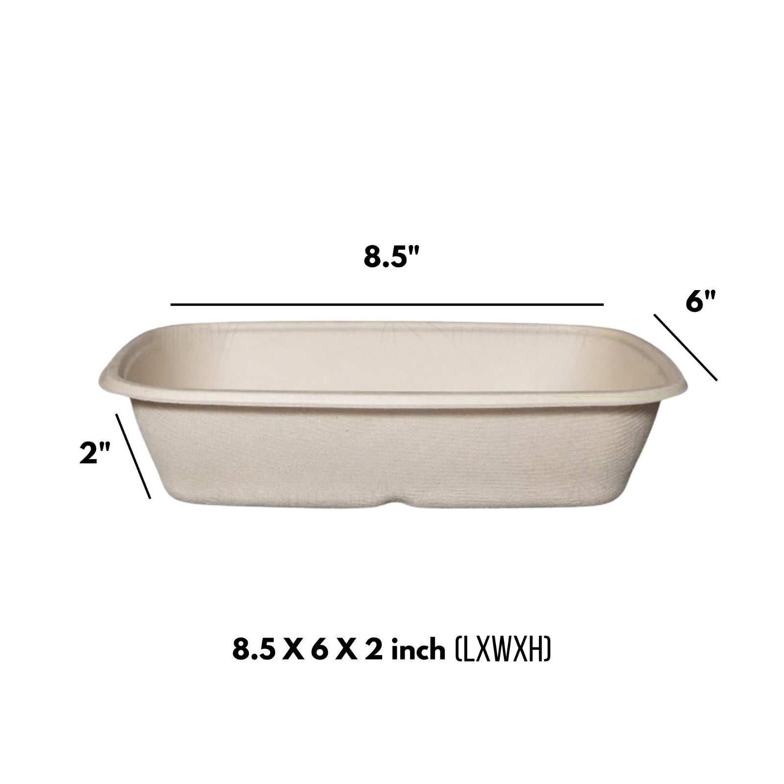 29Oz Compostable Bowls - Biodegradable Sugarcane Takeout Food Containers