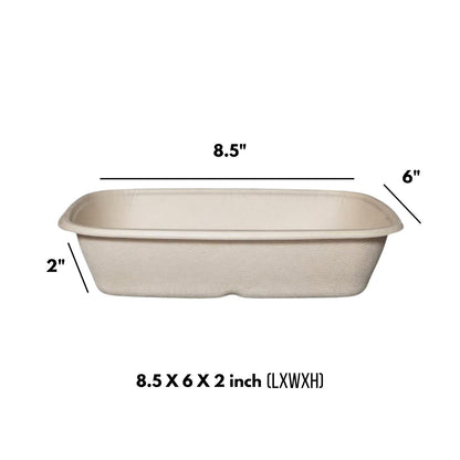 29Oz Compostable Bowls - Biodegradable Sugarcane Takeout Food Containers