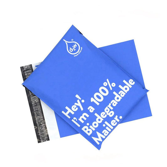 20Pcs/Lot New 100% D2W Biodegradable Courier Bag Clothing Package Express Bag Mailer Postal Bag Waterproof Self-Seal Pouch Bags