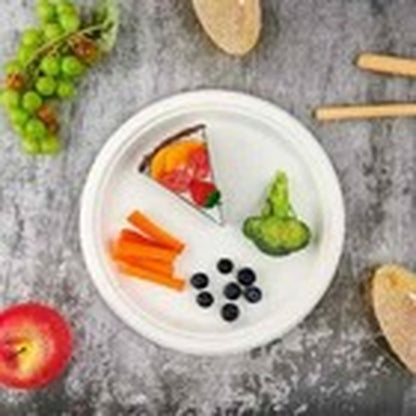 Super Rigid Strong Bagasse Paper Plates Disposable Party Plates Biodegradable
