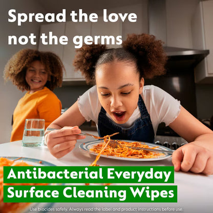 Biodegradable Antibacterial Wipes, 4 X 126 Pack