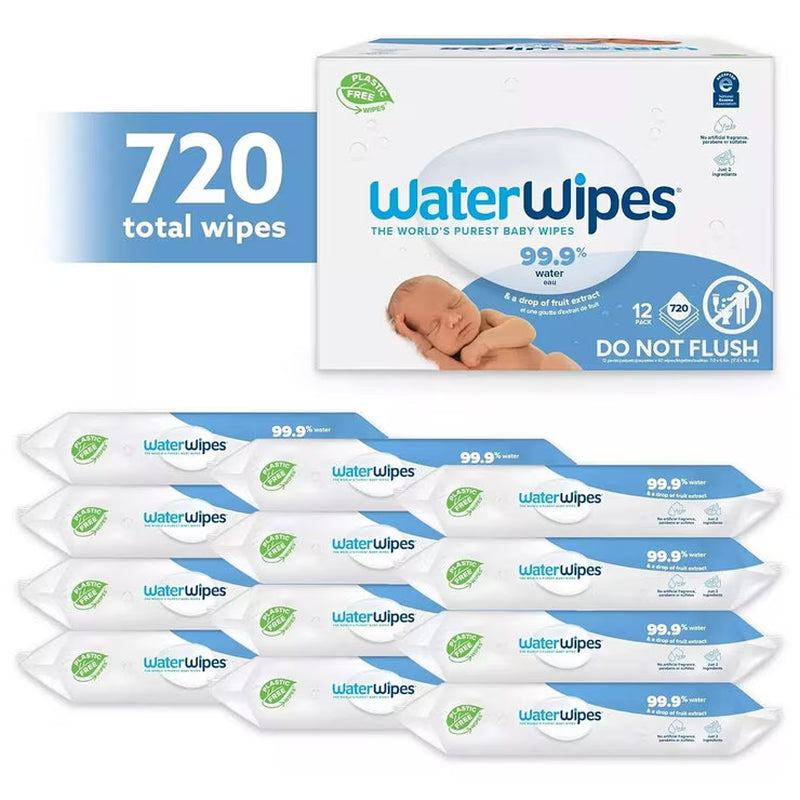Biodegradable Baby Wipes, 12 X 60 Wipes